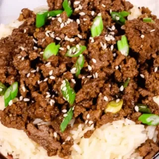 Ground Beef Bulgogi Bowl
