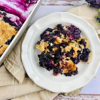 Cake Mix Blueberry Cobbler