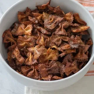 Air Fryer Churro Pasta Chips