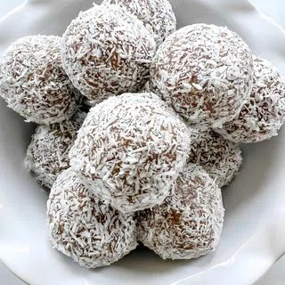 Coconut Date Bliss Balls with Dates