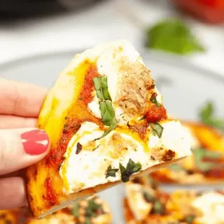 Air Fryer Pizza Margherita