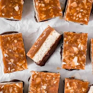 Homemade Samoa Bars