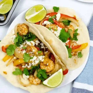 Shrimp Baking Sheet Fajitas