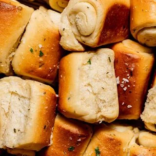 Garlic Herb Parker House Rolls
