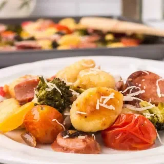 Italian Sausage with Gnocchi Sheet Pan Dinner