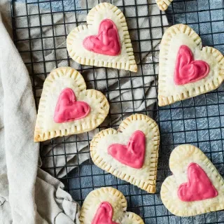 Raspberry Cream Cheese Heart Tarts