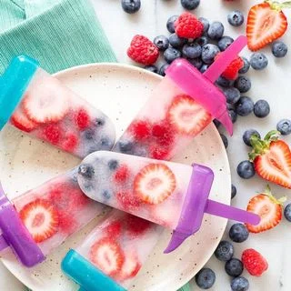 Coconut Fruit Popsicles