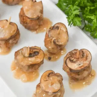 Veal Marsala Meatball Bites
