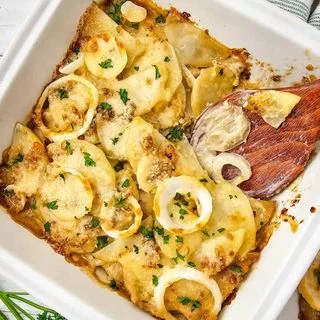 French Onion Potato Bake