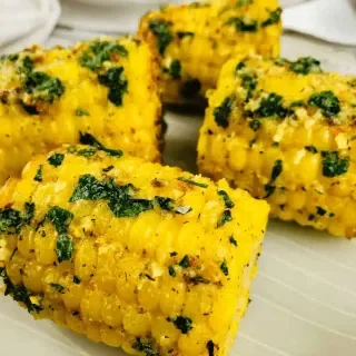 Air-Fryer Corn on the Cob with Herb Butter