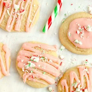 Soft Peppermint Sugar Cookies