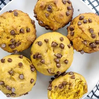 Vegan Pumpkin Banana Muffins