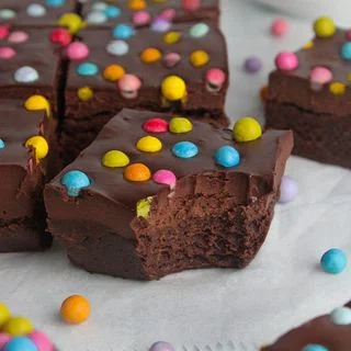 No Bake Protein Cosmic Brownies