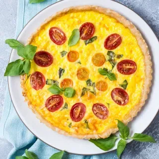 Caprese Quiche