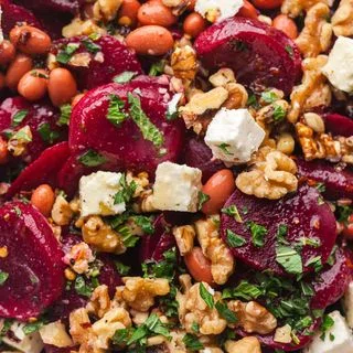Beet Salad with Feta and Walnuts