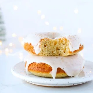 Baked Eggnog Donuts