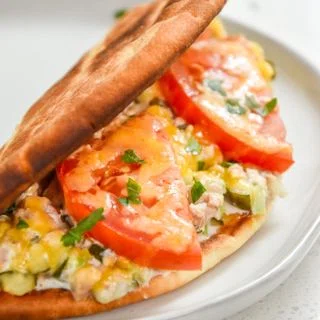 Tuna Melt Pita Sandwiches