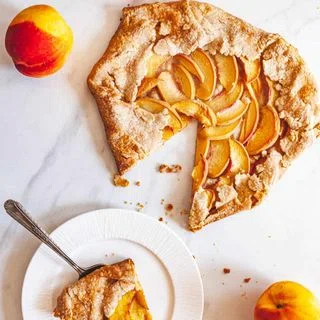 Rustic Peach Tart
