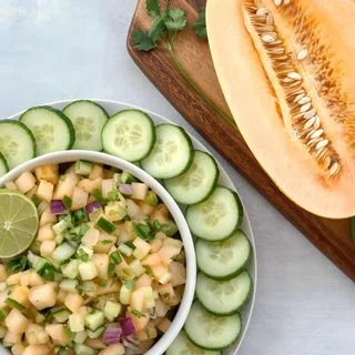 Melon Cucumber Salsa