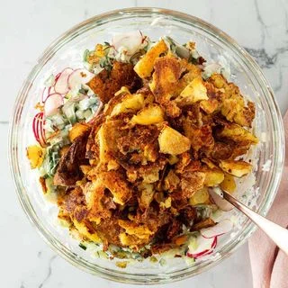 Crunchy Smashed Potato Salad