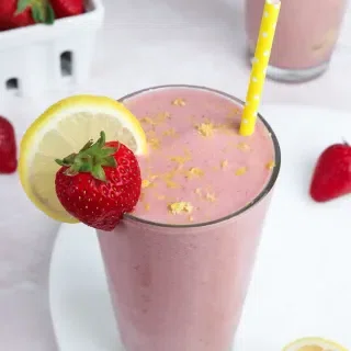 Strawberry Lemonade Protein Smoothie