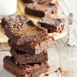 Gluten Free Double Chocolate Black Bean Brownies
