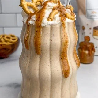 Salted Caramel Pretzel Protein Smoothie