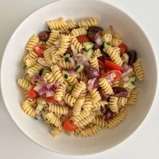 Vegan Greek Pasta Salad