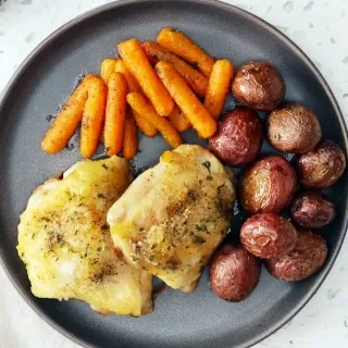"No Chopping" Sheet Pan Chicken Dinner