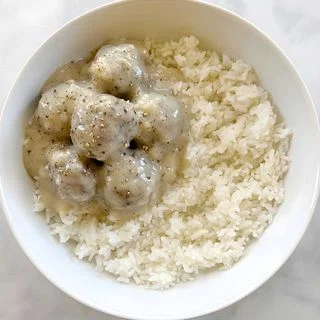 Meatballs and Rice
