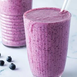 Cottage Cheese Blueberry Smoothie