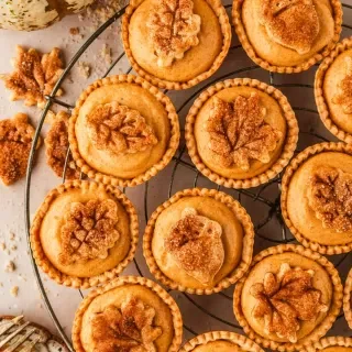 Mini Cream Cheese Pumpkin Pies