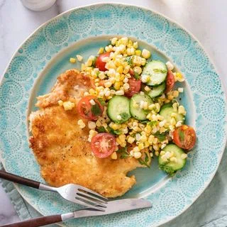 Chicken Paillard with Summer Salad