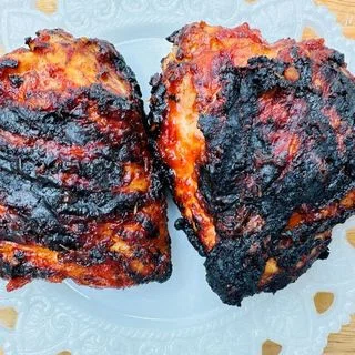 Grilled Barbecue Chicken Thighs