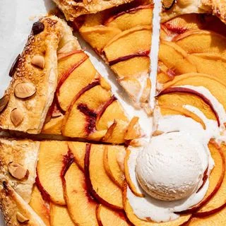Almond Peach Galette
