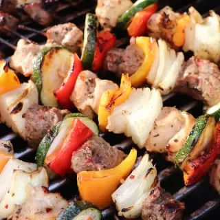 Chicken and Steak Kabobs with Italian Dressing Marinade