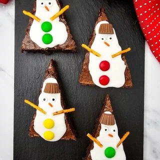 Snowman Brownies
