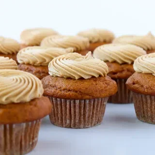 Pumpking Spice Cupcakes with Salted Caramel Frosting