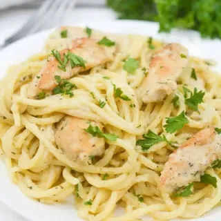 Creamy Chicken Pesto Pasta