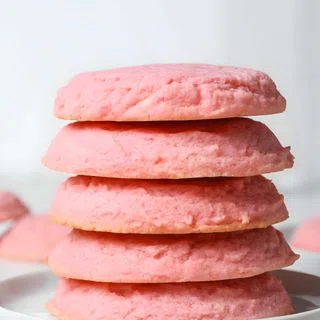 Pink Sugar Cookies