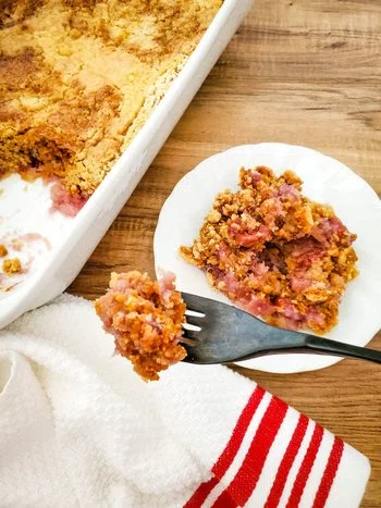 Pineapple Dump Cake with Cherries