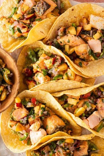 Bang Bang Salmon Tacos