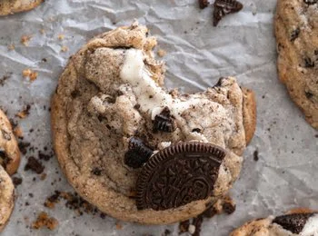 Bakery-Style Brown Butter Cookies and Cream Cookies