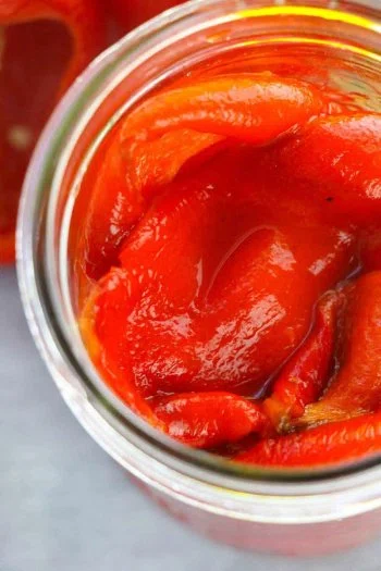 Homemade Roasted Red Bell Peppers