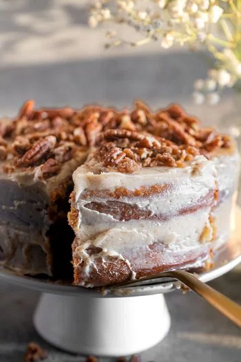 Moist Carrot Cake with Brown Butter Mascarpone Frosting