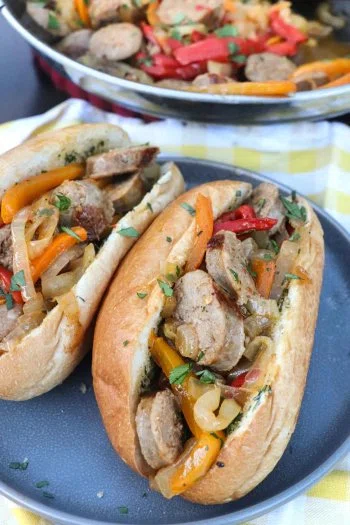 Amazing Sausage and Peppers Sandwich