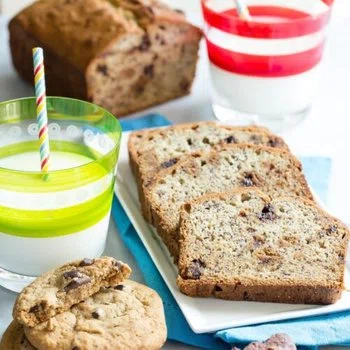 Banana Chocolate Chip Cookie Bread