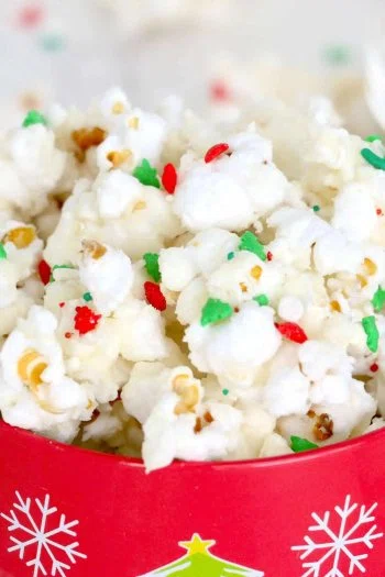 White Chocolate Covered Popcorn