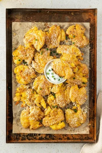 Oven-Baked Smashed Potatoes