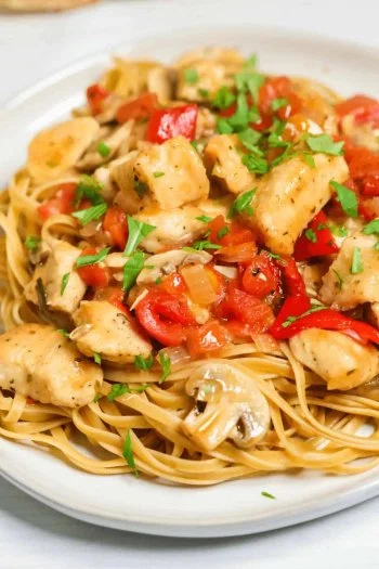 Easy Chicken Cacciatore